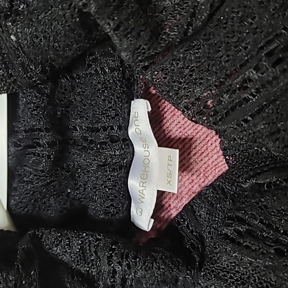 xs/tp warehouse one Plaid longsleeve red&black turtleneck - Picture 2 of 3